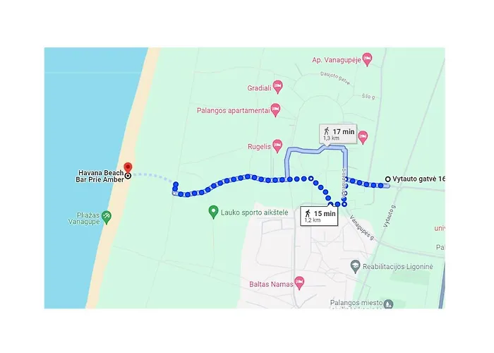 شقة Tarp Pusu - Jaukus Apartamentai Palangoje, Vanagupeje