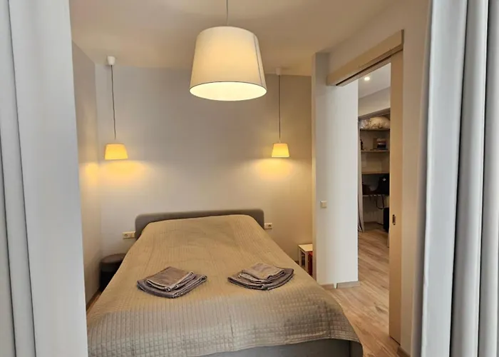 شقة Tarp Pusu - Jaukus Apartamentai Palangoje, Vanagupeje *